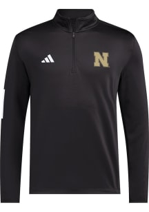 Adidas Nebraska Cornhuskers Mens Black Salute to Service Long Sleeve Qtr Zip Pullover