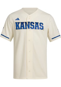 Adidas Kansas Jayhawks Mens White The Gold Standard Baseball Jersey