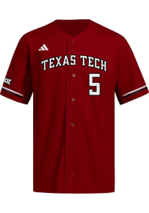 Adidas Texas Tech Red Raiders Mens Red Replica Baseball Jersey