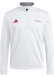Adidas Nebraska Cornhuskers Mens White Spring Fling Long Sleeve Qtr Zip Pullover