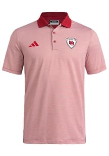 Adidas Nebraska Cornhuskers Mens Red Spring Fling Short Sleeve Polo