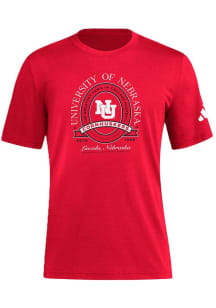 Adidas Nebraska Cornhuskers Red Heritage Short Sleeve Fashion T Shirt