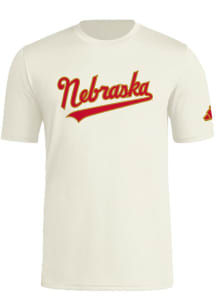 Adidas Nebraska Cornhuskers White The Gold Standard Short Sleeve T Shirt