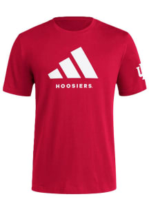 Adidas Indiana Hoosiers Cardinal Performance DNA Short Sleeve T Shirt