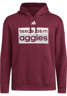 Adidas Texas A&M Aggies Mens Maroon Street Sign Long Sleeve Hoodie