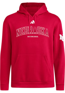 Adidas Nebraska Cornhuskers Mens Red Faded Dream Long Sleeve Hoodie