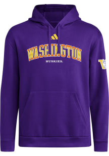 Adidas Washington Huskies Mens Purple Faded Dream Long Sleeve Hoodie