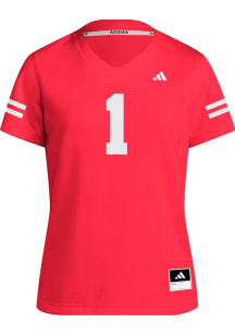 Adidas Nebraska Cornhuskers Womens Red Replica Football Jersey