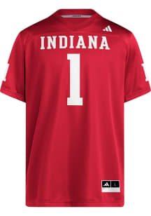 Adidas Indiana Hoosiers Crimson Football Embellished Football Jersey