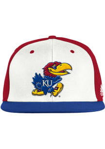 Adidas Kansas Jayhawks Mens White 2021 On-Field Baseball Fitted Hat