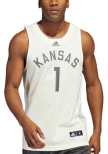 Adidas Kansas Jayhawks White Reverse Retro Jersey