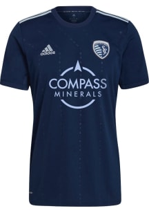 Sporting Kansas City Mens Adidas Replica Soccer Away Jersey - Blue