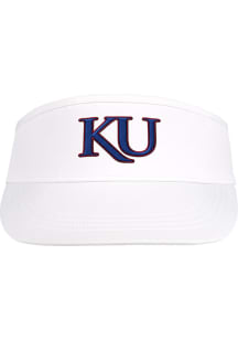 Adidas Kansas Jayhawks Mens White Coach Tall Adjustable Visor