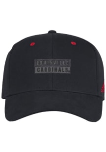 Adidas Louisville Cardinals Mens Black Slouch Stretch Flex Hat