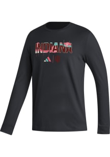 Adidas Indiana Hoosiers Black Black History Month Long Sleeve T Shirt