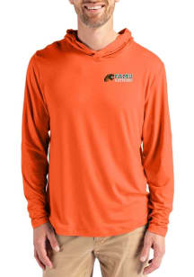 Cutter and Buck Florida A&M Rattlers Mens Orange Coastline Eco Long Sleeve Lightweight Hoodie