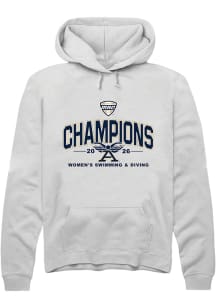 Summit Sportswear Akron Zips Mens White MAC 2026 Women's Swimming & Diving Champions Long Sleeve H..