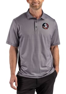 Cutter and Buck Florida State Seminoles Black Lattice Big and Tall Polo