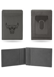 Chicago Bulls Laser Engraved Mens Bifold Wallet