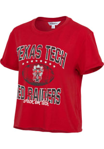 Texas Tech Red Raiders Womens Red Primetime Short Sleeve T-Shirt