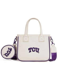 TCU Horned Frogs Embossed Stitch Pattern Womens Purse