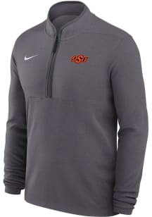 Nike Oklahoma State Cowboys Mens Charcoal Victory Long Sleeve Qtr Zip Pullover
