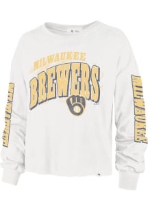 47 Milwaukee Brewers Womens White Parkway LS Tee