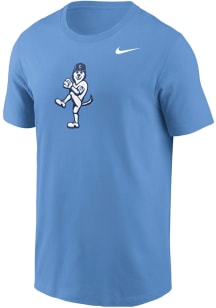 Nike UConn Huskies Light Blue Jonathan Playing Baseball Short Sleeve T Shirt