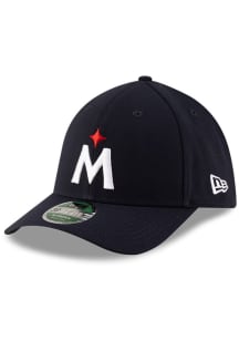 New Era Minnesota Twins Mens Navy Blue MLB Player Replica 39THIRTY M-Crown Flex Hat