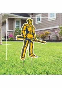 West Virginia Mountaineers Mascot Yard Sign - Gold