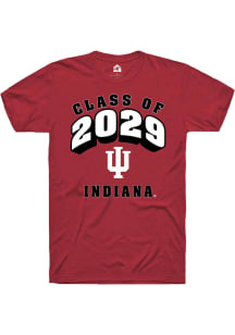 Rally Indiana Hoosiers Crimson Class of 2029 Short Sleeve T Shirt