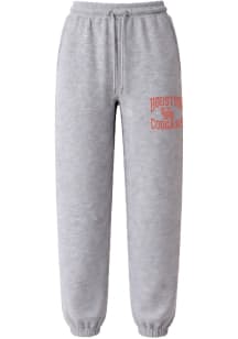 Summit Sportswear Houston Cougars Mens Grey Heather Fleece Sweatpants