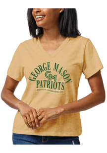 George Mason University Womens Gold Intramural V Short Sleeve T-Shirt