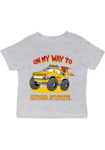 Vive La Fete Iowa State Cyclones Infant On My Way Short Sleeve T-Shirt Grey
