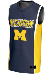 ProSphere Michigan Wolverines Youth Rival Blue Basketball Jersey