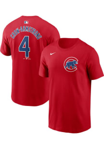 Pete Crow-Armstrong Chicago Cubs Red Alternate Short Sleeve Player T Shirt