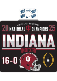 Indiana Hoosiers Fine Nine 2025 Football Nat Champ Stickers - Crimson