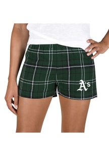 Concepts Sport Oakland Athletics Womens Black Ultimate Flannel Shorts
