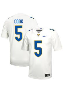 Nike Pitt Panthers White NIL Name And Number Football Jersey