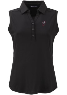 Cutter and Buck Ohio State Buckeyes Womens Black Vintage Forge Eco Polo Shirt