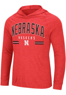Colosseum Nebraska Cornhuskers Mens Red Jenkins Long Sleeve Hoodie