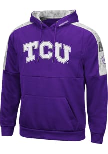 Colosseum TCU Horned Frogs Mens Purple OHT Hummer Pullover Hood