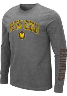 Colosseum Western Michigan Broncos Charcoal Barkley Long Sleeve T Shirt