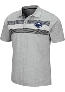 Colosseum Penn State Nittany Lions Mens Grey Stinson Short Sleeve Polo