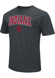 Colosseum Indiana Hoosiers Black Arch Mascot Short Sleeve T Shirt