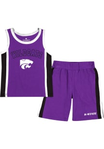 Colosseum K-State Wildcats Toddler Purple Do Right Design Set Top and Bottom