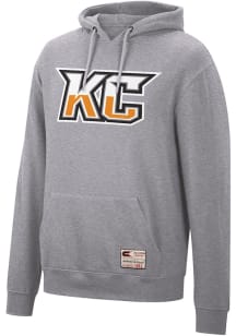 Colosseum Kansas City Mavericks Mens Grey Authentic Design Long Sleeve Hoodie