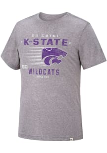 Colosseum K-State Wildcats Ash Les Triblend Short Sleeve Fashion T Shirt