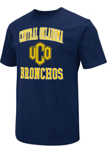 Colosseum Central Oklahoma Bronchos Navy Blue Field Number One Short Sleeve T Shirt