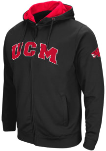 Colosseum Central Missouri Mules Mens Black Henry Fleece Long Sleeve Full Zip Jacket